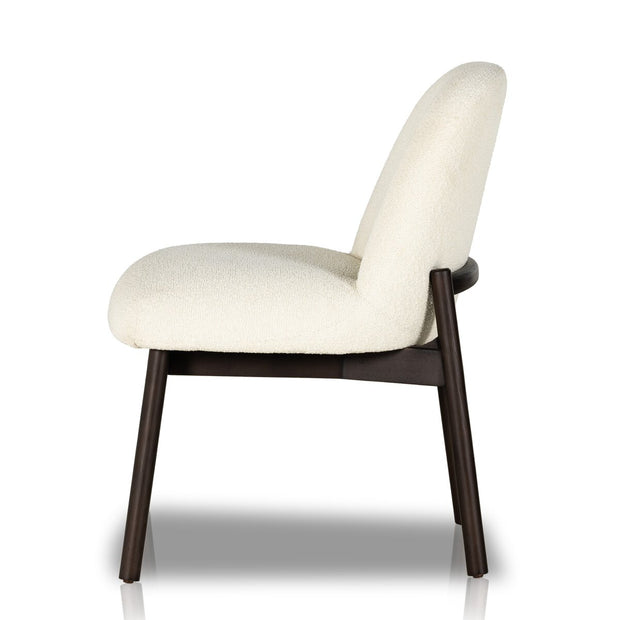 Four Hands Sora Dining Chair ~ FIQA Cream Boucle Performance Fabric