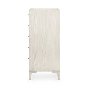 Four Hands Viggo Tall Dresser ~ Vintage White Oak With White Italian Marble Top