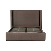 Four Hands Sophia Shelter Bed ~ Rhett Mink Upholstered Fabric Queen Size Bed