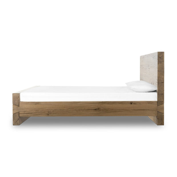 Four Hands Lia Reclaimed Wood Bed ~ Natural French Oak King Size Bed