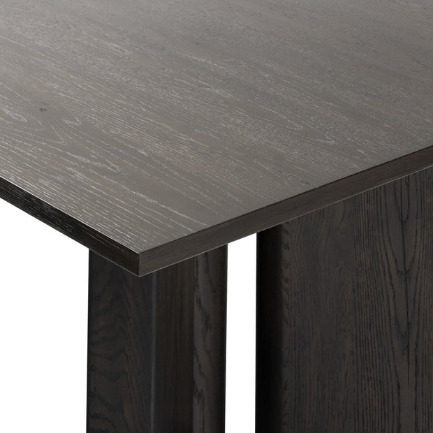 Four Hands Huxley Dining Table 100” ~ Smoked Black Finish