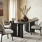 Four Hands Huxley Dining Table 84“ ~ Smoked Black Finish