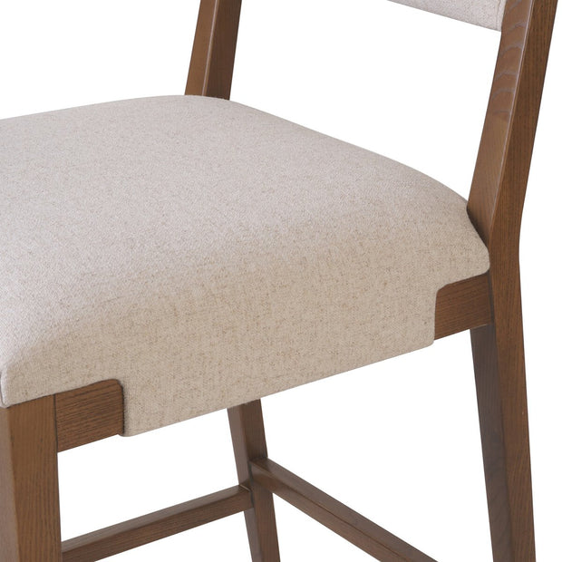 Four Hands Tamari Counter Stool ~ Antwerp Natural Upholstered Performance Fabric