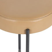 Four Hands Nocona Iron Bar Stool ~ Natural Leather Cushioned Seat