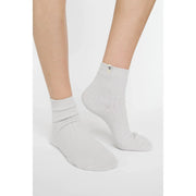 Cozy Earth The Plush Modern Crew Sock ~ Set of 3 Socks Black, Slate Grey and Cloud