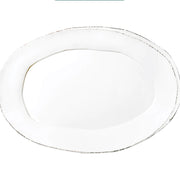 Vietri Lastra White Oval Platter ~ Handcrafted Italian Stoneware