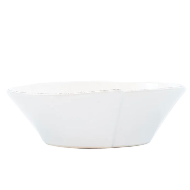 Vietri Lastra White Small Oval Bowl  ~ Handcrafted Italian Stoneware