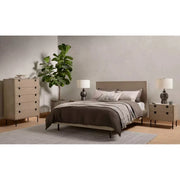 Four Hands Carly 5 Drawer Dresser ~ Grey Wash with Iron Base