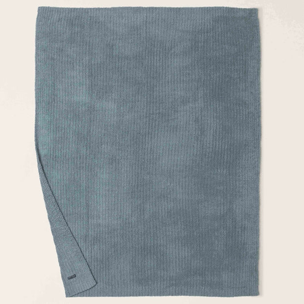 Barefoot Dreams Cozy Chic Blue Cove Ribbed Throw