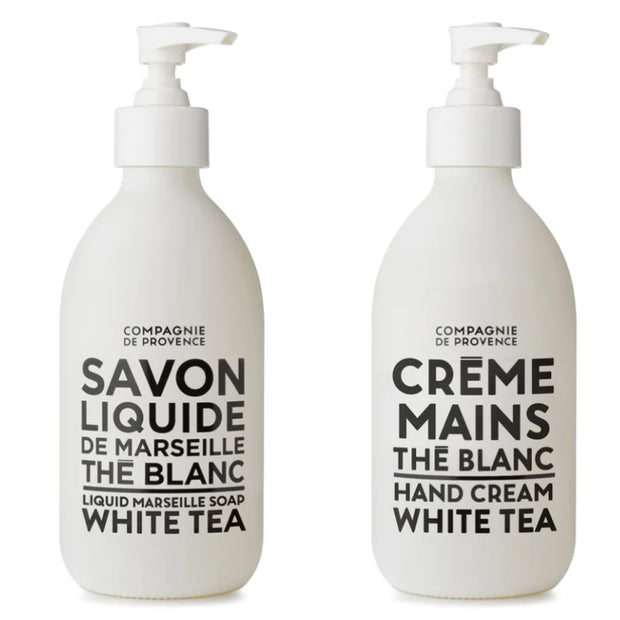 Compagnie de Provence Terra Savon Liquid Marseille Soap and Hand Cream 10 fl. oz. ~ White Tea