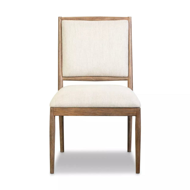 Four Hands Glenview Dining Chair ~ Essence Natural Fabric With Weathered Oak Finish
