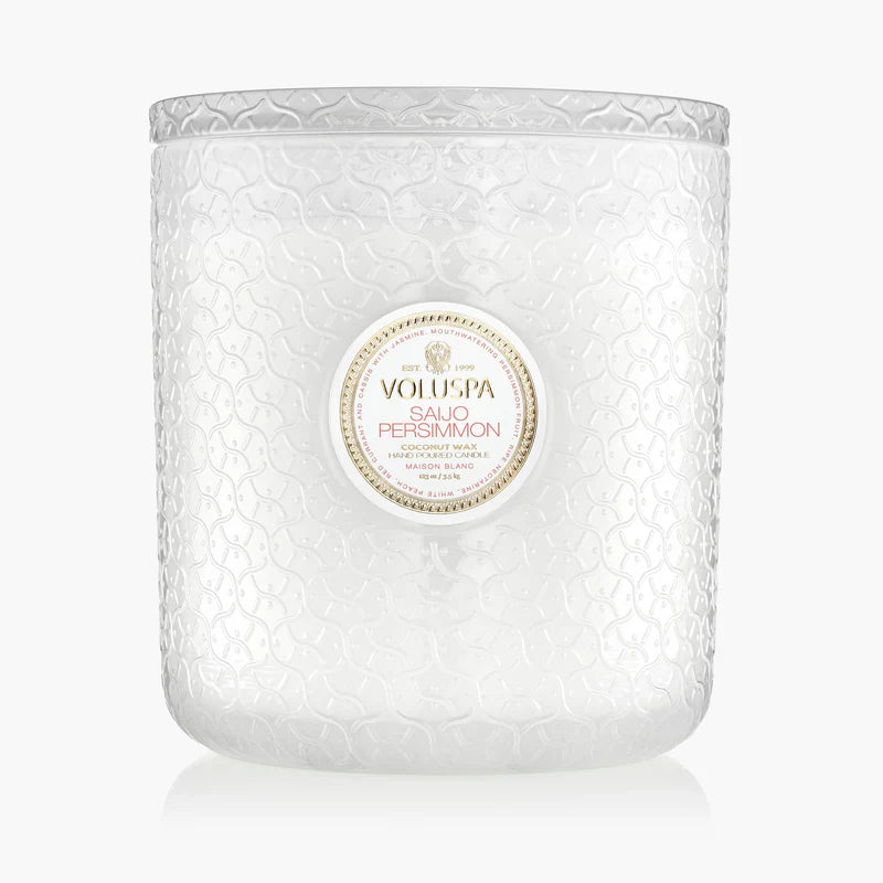 Voluspa Baltic Amber Large Jar Candle – 100 Hour Burn Time, Elegant ...