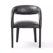 Four Hands Hawkins Dining Chair ~ Sonoma Black Top Grain Leather