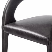 Four Hands Hawkins Dining Chair ~ Sonoma Black Top Grain Leather