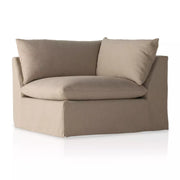 Four Hands Grant Sectional Slipcovered Corner Piece ~ Antwerp Taupe Performance Fabric Slipcover