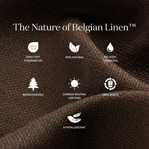 Four Hands Bridges Ottoman ~ Brussels Natural Belgian Linen Upholstered Fabric