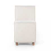 Four Hands Hobson Armless Dining Chair ~ Knoll Natural Upholstered Boucle Performance Fabric