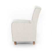 Four Hands Hobson Armless Dining Chair ~ Knoll Natural Upholstered Boucle Performance Fabric