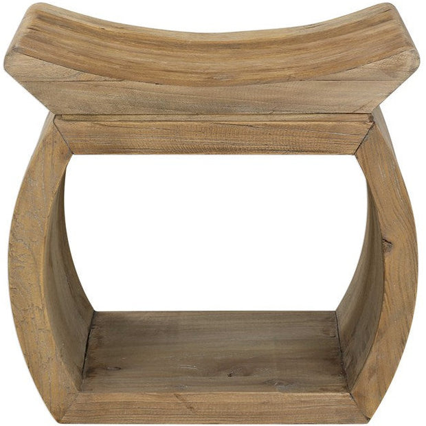 Uttermost Connor Reclaimed Wood Rustic Modern Accent Stool