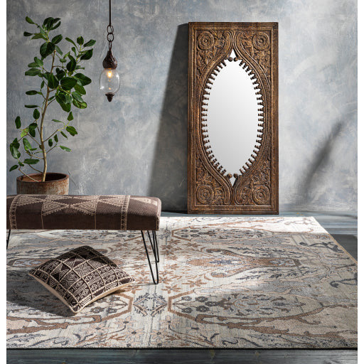 Surya Wall Decor & Mirrors Jodhpur Modern Large Wall Mirror Natural Ca