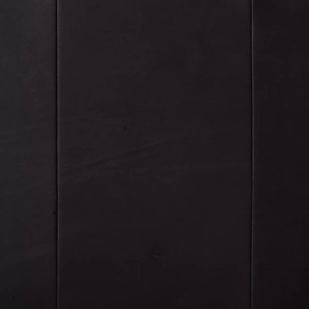 Four Hands Colt 3-Piece U Sectional ~ Heirloom Black Upholstered Leather With Plinth Base