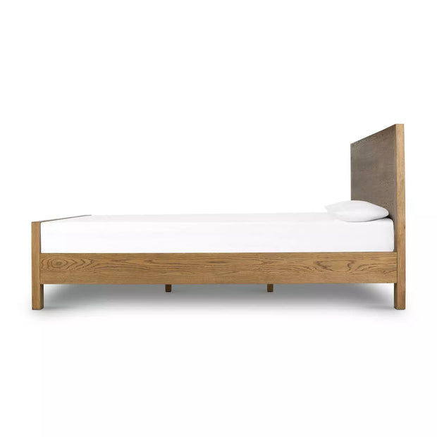 Four Hands Meadow Bed ~ Tawny Oak Wood Finish King Size Bed