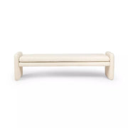 Four Hands Serena Accent Bench ~ Durham Cream Upholstered Boucle Fabric
