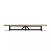 Four Hands The Arch Bench ~ Antwerp Natural Performance Fabric Cushioned Seat