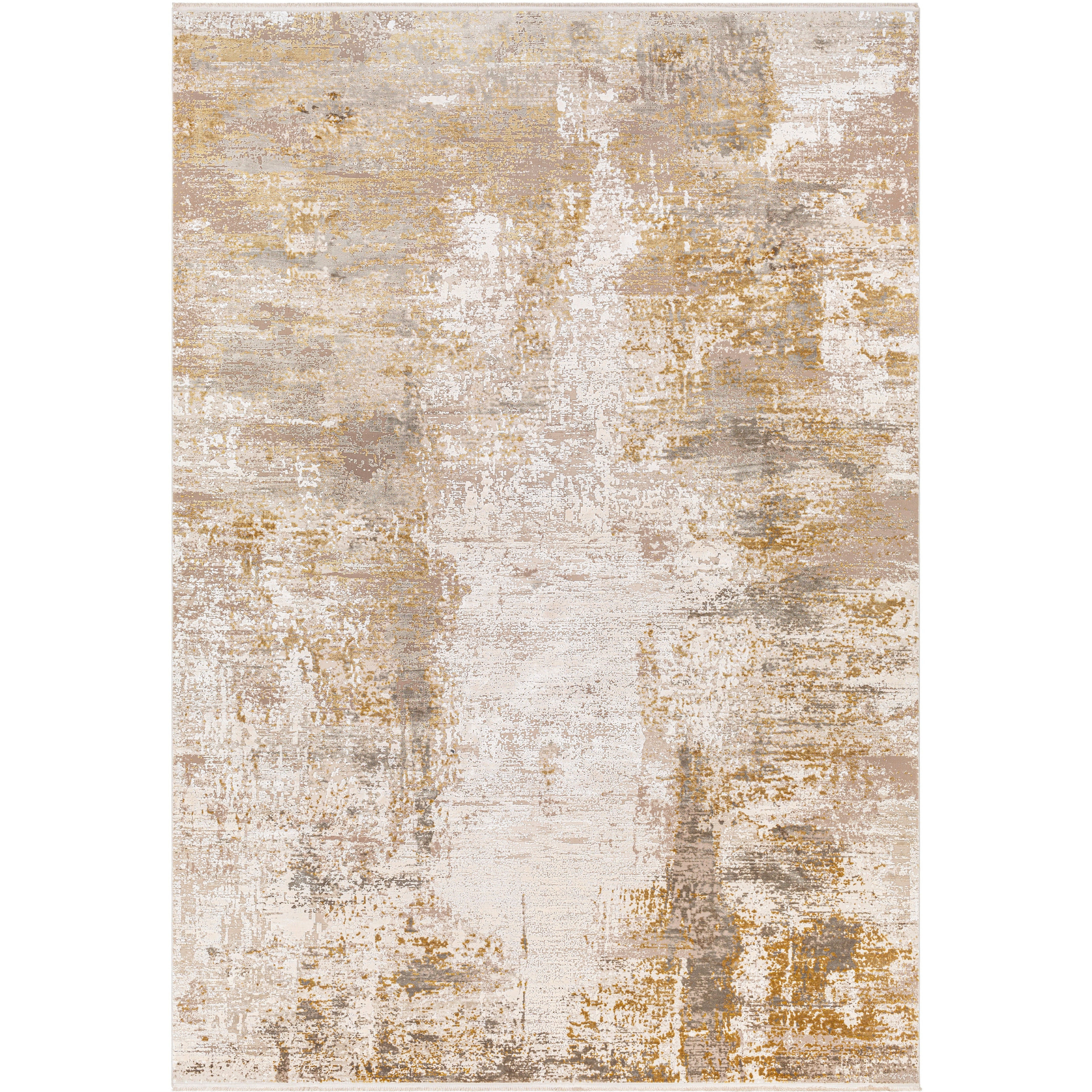 Surya Rugs Solar Collection Ivory, Brown, Tan, Mustard, Beige
