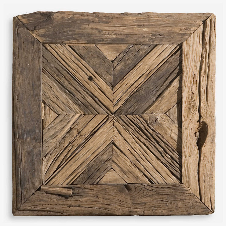 Uttermost Rennick Rustic Pine Wood Wall Square