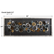 Uttermost Discs Modern Abstract Shadow Box Frame