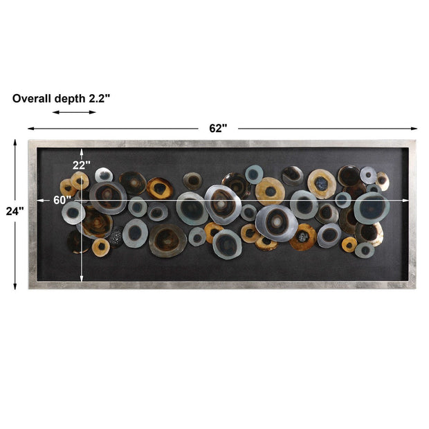 Uttermost Discs Modern Abstract Shadow Box Frame