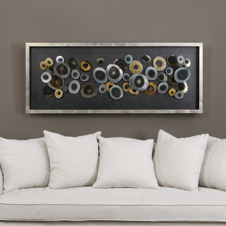 Uttermost Discs Modern Abstract Shadow Box Frame
