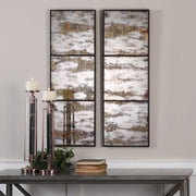 Uttermost Rahila Antiqued Mirrored Set of 2 Wall Panels