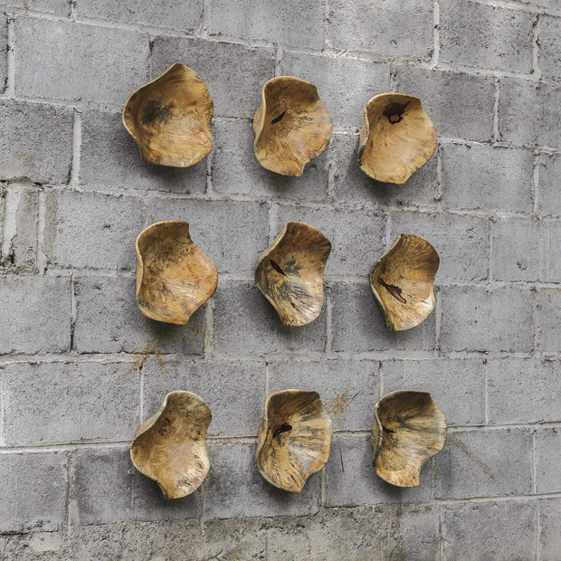 Uttermost Tamarine Set of 3 Wood Wall Decor
