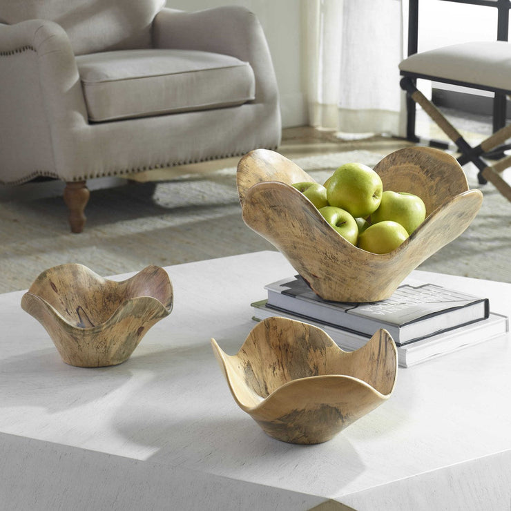 Uttermost Tamarine Set of 3 Wood Wall Decor
