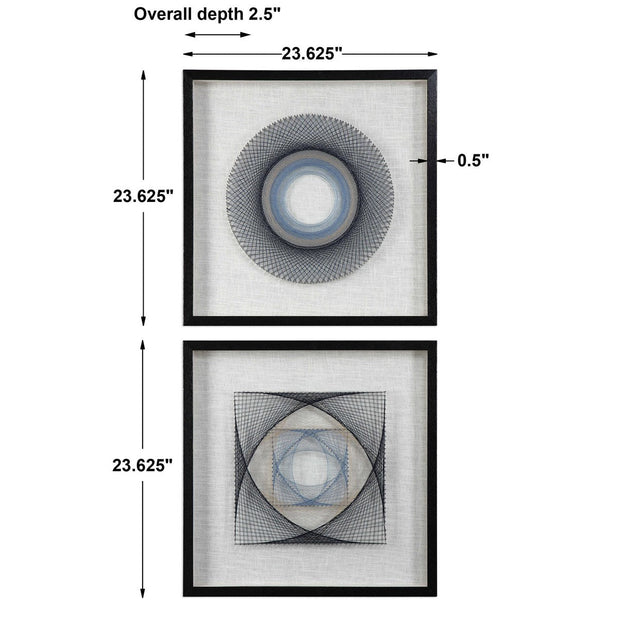 Uttermost String Duet Set of 2 Shadow Box Frames