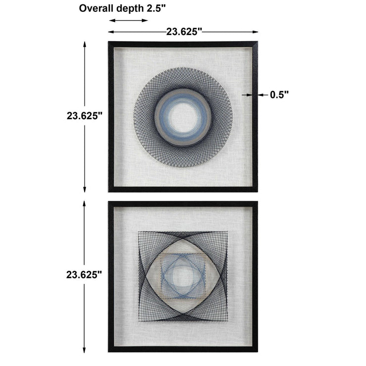 Uttermost String Duet Set of 2 Shadow Box Frames