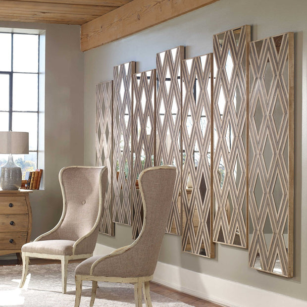 Uttermost Tahira Mirrored Wood Wall Decor Panel