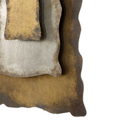 Uttermost Jaymes Antique Bronze, Silver and Gold Metal Wall Panel