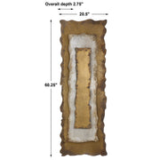 Uttermost Jaymes Antique Bronze, Silver and Gold Metal Wall Panel