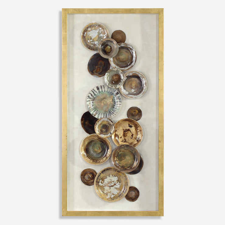 Uttermost Myla Metallic Gold Leaf Shadow Box Frame