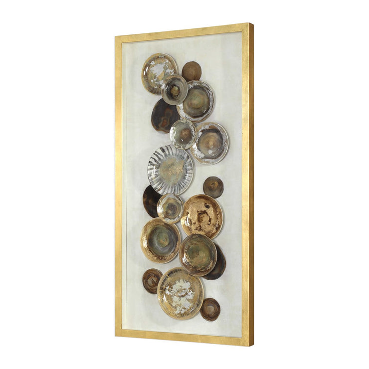 Uttermost Myla Metallic Gold Leaf Shadow Box Frame