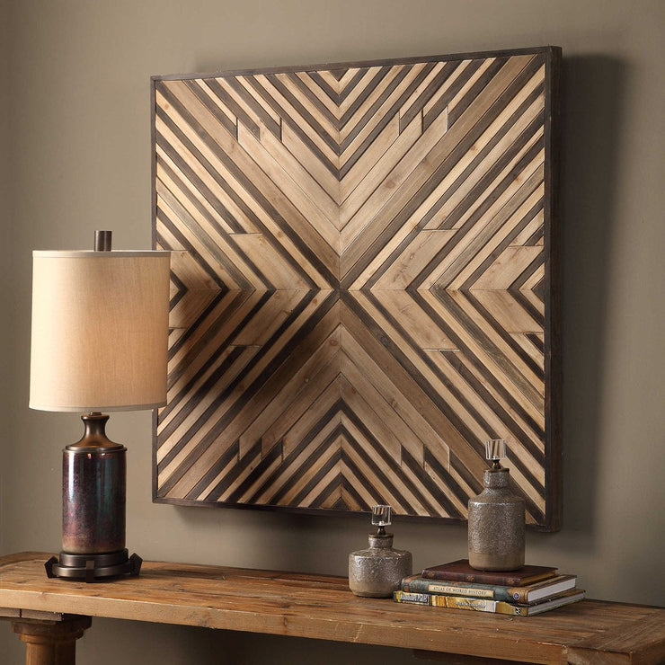 Uttermost Floyd Rustic Fir Wood Wall Decor