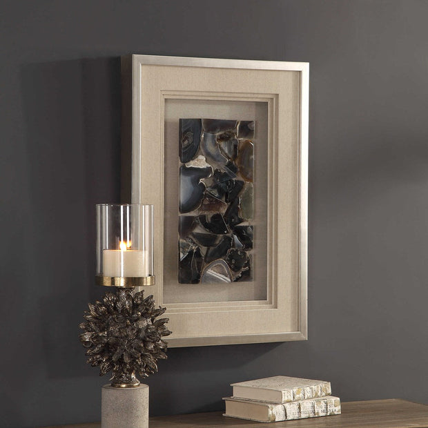 Uttermost Seana Agate Stones Shadow Box Frame