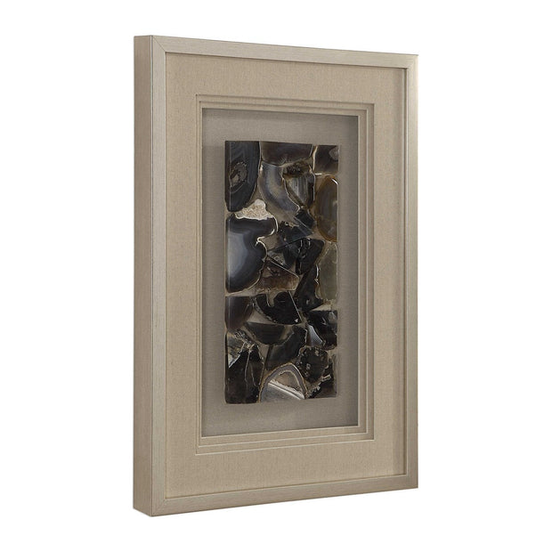 Uttermost Seana Agate Stones Shadow Box Frame