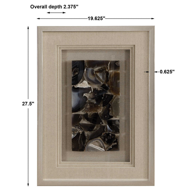 Uttermost Seana Agate Stones Shadow Box Frame