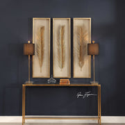 Uttermost Palma Gold Leaf Set of 3 Shadow Box Frames