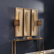 Uttermost Palma Gold Leaf Set of 3 Shadow Box Frames
