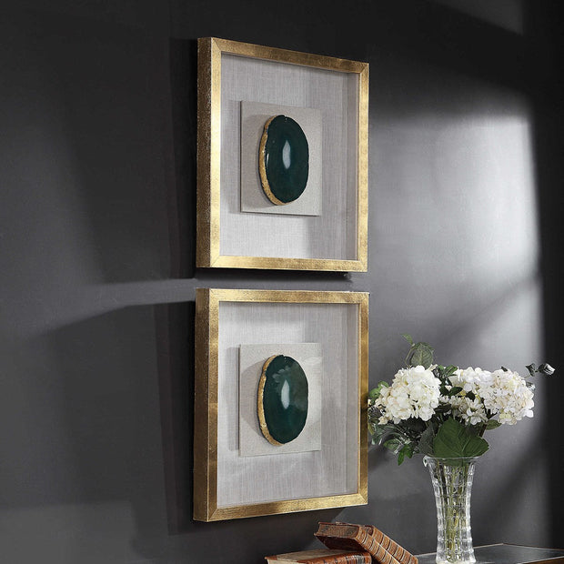 Uttermost Keeva Emerald Green Shadow Box Frame